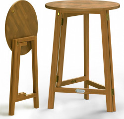 Barový skládací stůl z akáciového dřeva 111x80cm Barový skládací stůl z akáciového dřeva 111x80cm