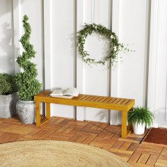 Dvoumístná lavička 132x34x43 cm | teak