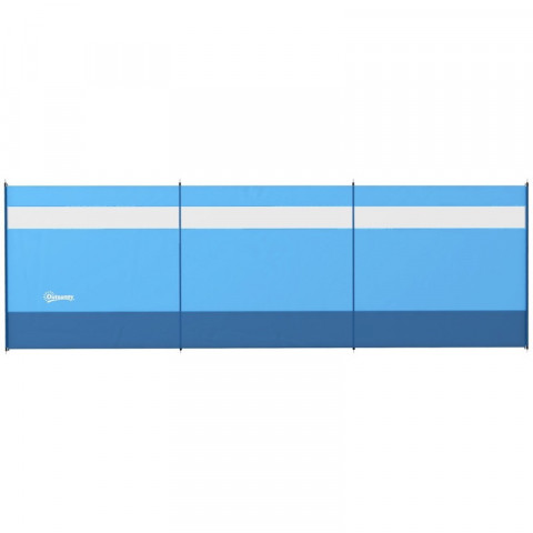 Zástěna proti větru, 440 x 140 cm | modrá č.5