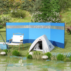 Zástěna proti větru, 440 x 140 cm | modrá č.1