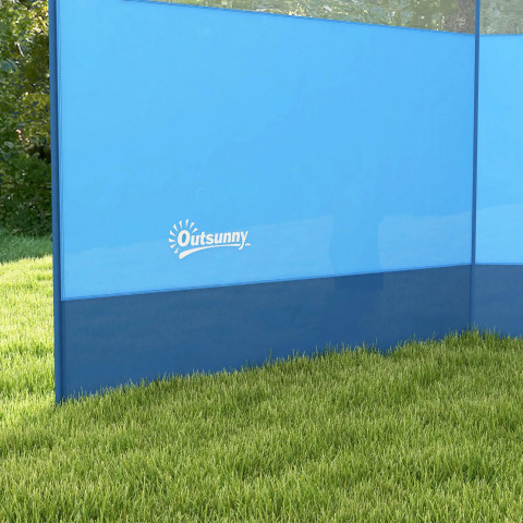 Zástěna proti větru, 440 x 140 cm | modrá č.4