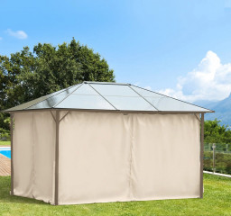 4 boční panely pro altán 3x4 m 352 x 205 cm | béžové