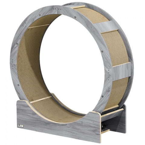 Běhací kolo pro kočky, 91 x 33 x 94 cm | šedé č.3