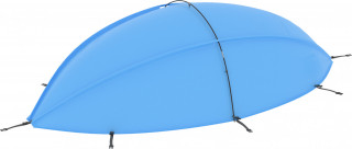Sluneční plachta na bazén 300 x 150 x 120 cm | modrá č.1