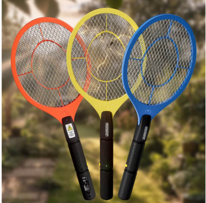 Elektrická plácačka na mouchy 3ks | barevné