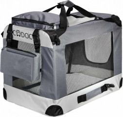 Přepravní taška pro psa L 70x52x50cm | šedá č.1