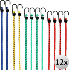 Upínací gumičky s háky 95cm | Modrá / Bílá / Červená č.1
