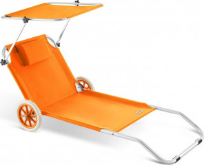 Zahradní lehátko Crete | oranžová č.1