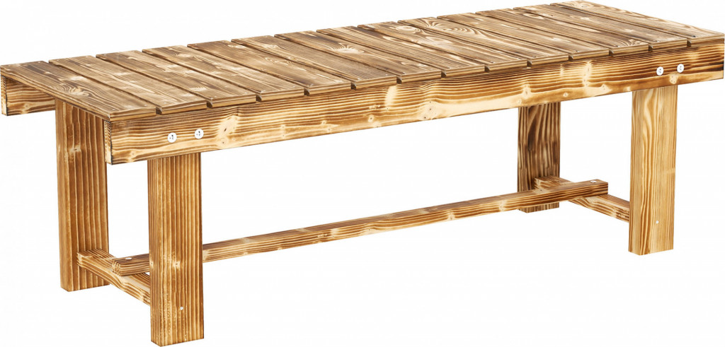 Zahradní lavice 110 x 38 x 35 cm | hnědá