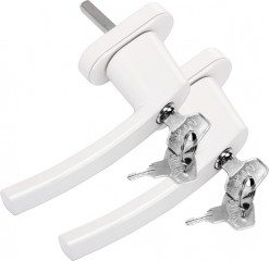 Sada 2 okenních klik | bílé č.1