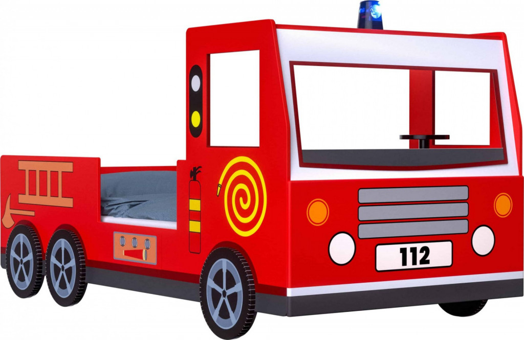 Dětská postel s hasičským vozem Noah | 200x90cm