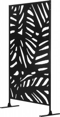 Zahradní zástěna 122x45x198 cm | černá č.1