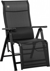 Zahradní lehátko 70x65x111 cm | černé