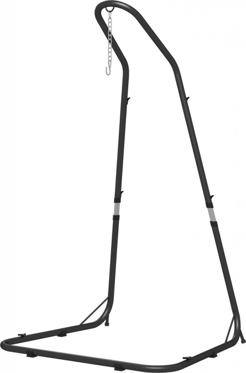 Rám závěsného křesla 133x116x195/230 cm | černý