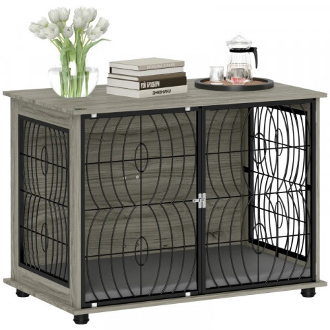 Box pro velké psy, 100 x 60 x 73,5 cm | šedý č.3