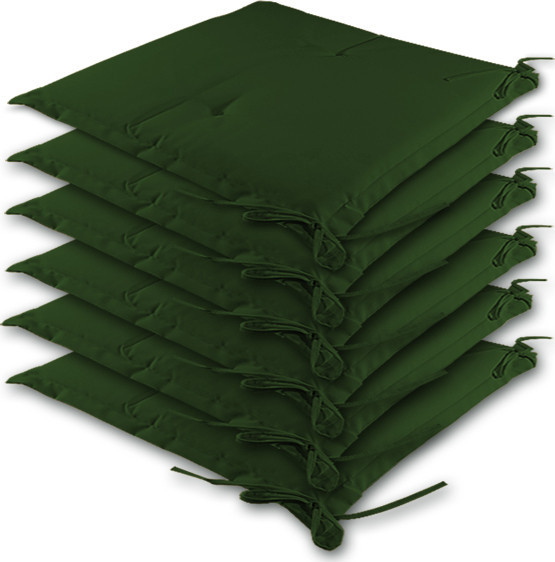 Sada 6 polštářů Boston 43x39x5cm | zelená