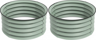 Sada 2 vyvýšených záhonů 60x30x58 cm | zelená č.1