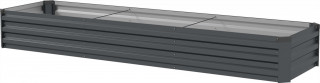 Vyvýšený záhon 240x60x30 cm | tmavě šedý č.1