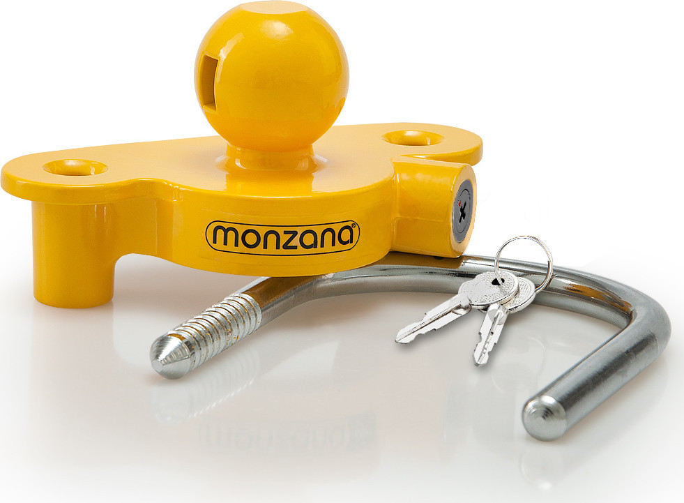 Zámek na přívěs 157x79x150mm |žlutý