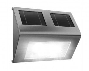 LED solární nástěnné svítidlo z nerezové oceli s krytím IP65 č.3