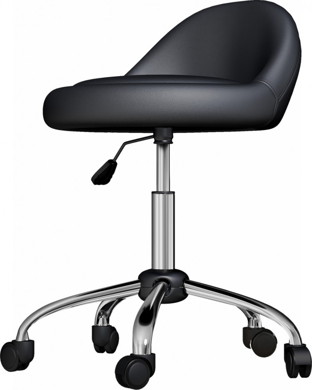 Stolička na kolečkách | černá