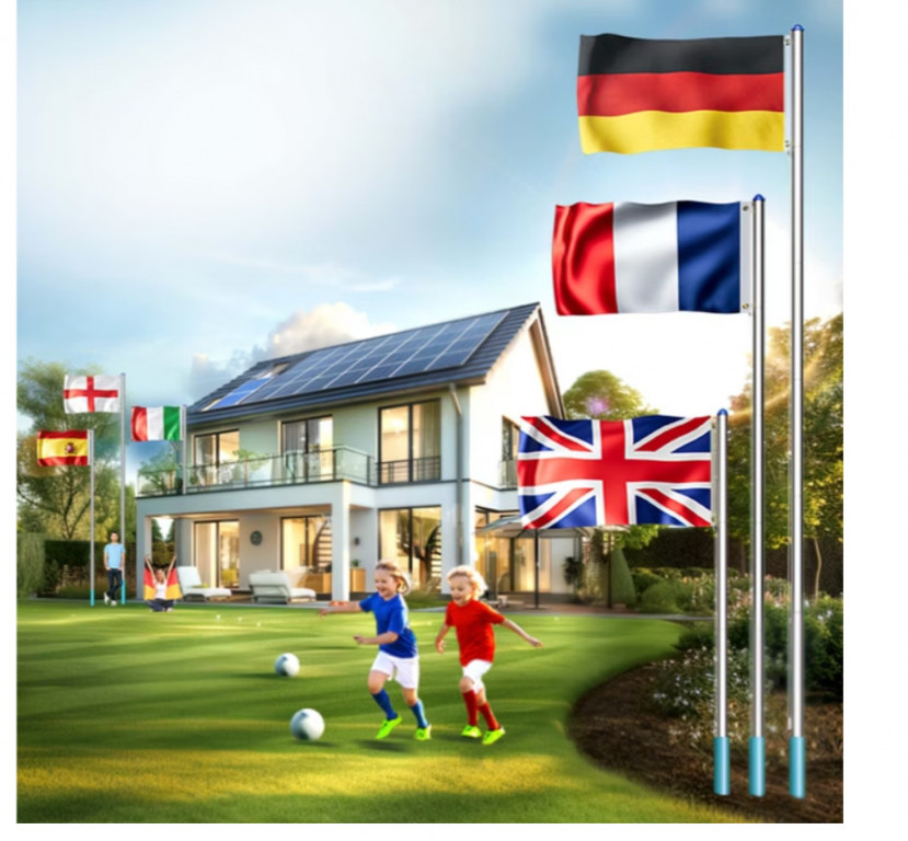 Vlajkový hliníkový stožár 650cm