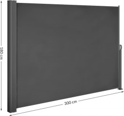 Boční markýza Nosara180x300cm | antracit č.2