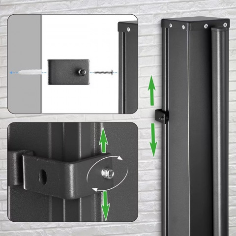 Boční markýza Nosara180x300cm | antracit č.3