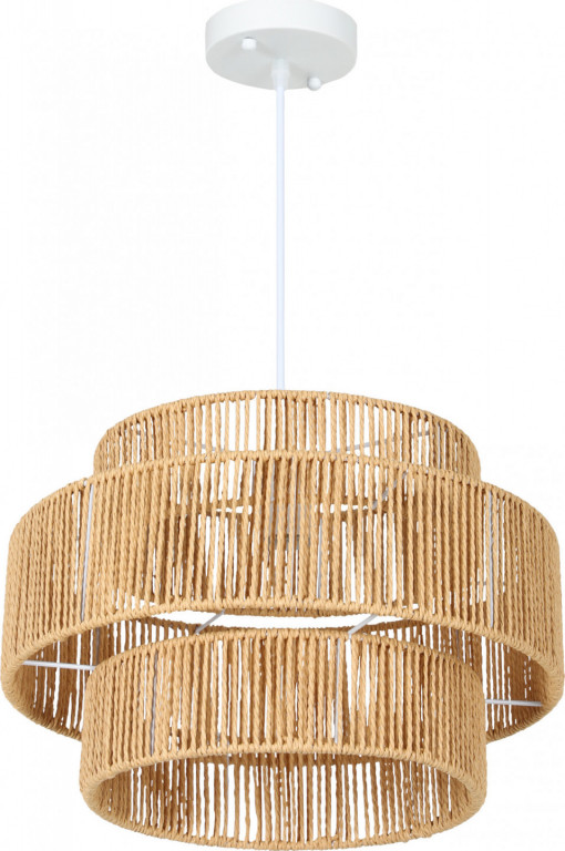 Závěsné svítidlo 40x40x177 cm | světle hnědé