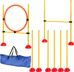 Agility překážky pro psy | oranžové + žluté č.1