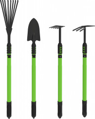Sada zahradního nářadí | zelená + černá č.1