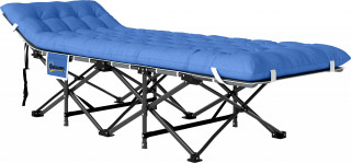 Skládací kempinková postel 190x65x37 cm | tmavě modrá č.1