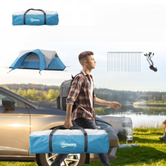 Kempinkový rodinný stan pro 6 osob | modrý č.3