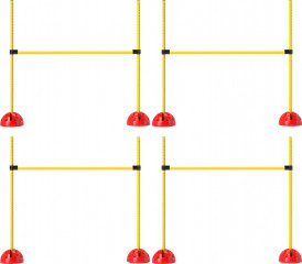 Agility překážky pro psy | žluté + oranžové č.1