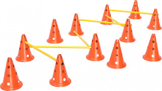 Agility překážky pro psy | oranžové + žluté č.1