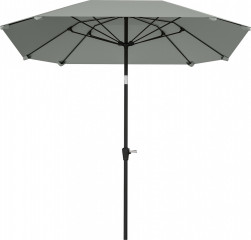Osmistranný slunečník, průměr 233 cm | tmavě šedý č.1