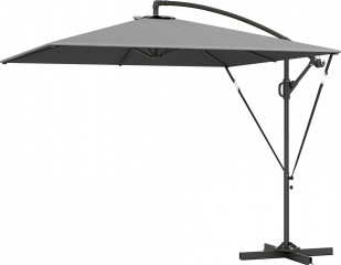 Konzolový slunečník, průměr 260 cm | šedý č.1