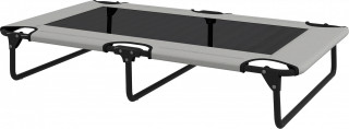 Vyvýšený pelíšek pro velké psy, 107 x 61 x 20 cm | světle šedý