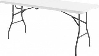 Zahradní skládací stůl 180x74x74cm | bílý + světle šedý č.1