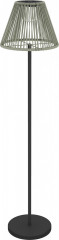 Stojací solární lampa 28x33x135 cm | černá + šedá č.1