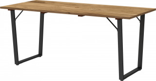 Zahradní stůl 175x80x75 cm | hnědý + černý