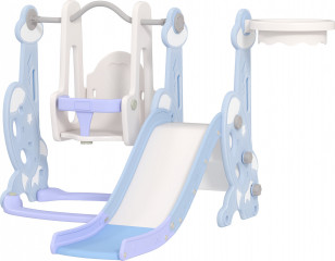 Dětská skluzavka 4v1 | modrá č.1