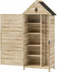 Dřevěný zahradní domek 80 x 49 x 170 cm | přírodní č.1