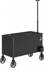Chladící servírovací vozík 76 litrů | černý