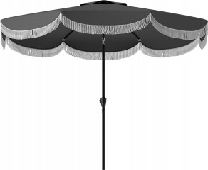 Plážový slunečník, průměr 269 cm | tmavě šedý č.1