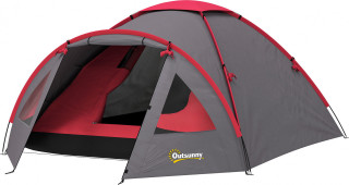 Lehký kempinkový stan pro 3 osoby | šedý č.1