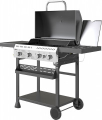 Plynový gril 135 x 55 x 103 cm | černý + stříbrný č.1