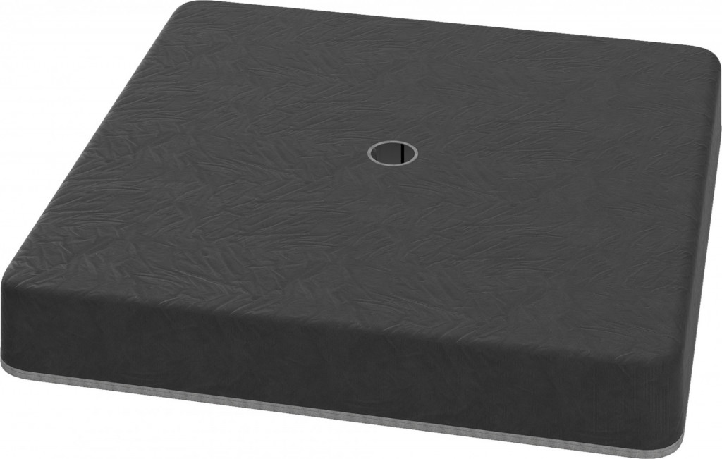 Stojan pro slunečník plnitelný pískem | černý