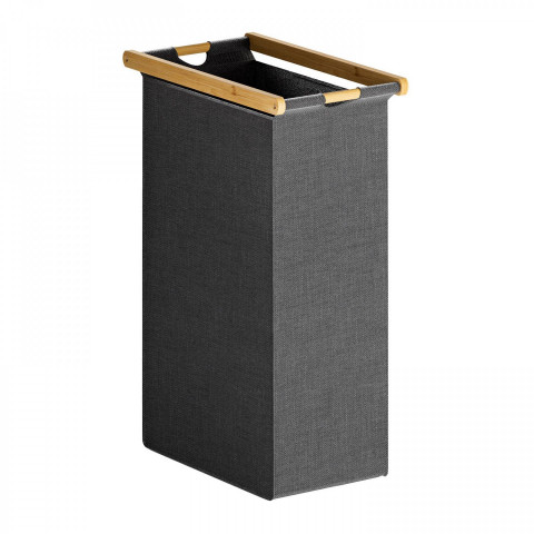 Prádelní koš se 3 přihrádkami 81 x 40 x 78 cm | antracit č.7
