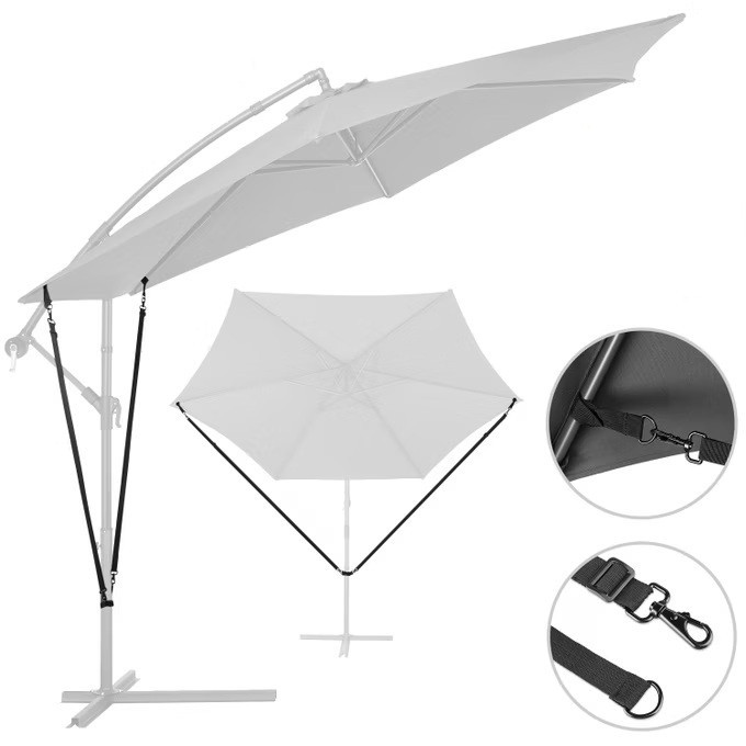 5dílná sada proti větru s nastavitelnými kotevními lany (133 až 263 cm)